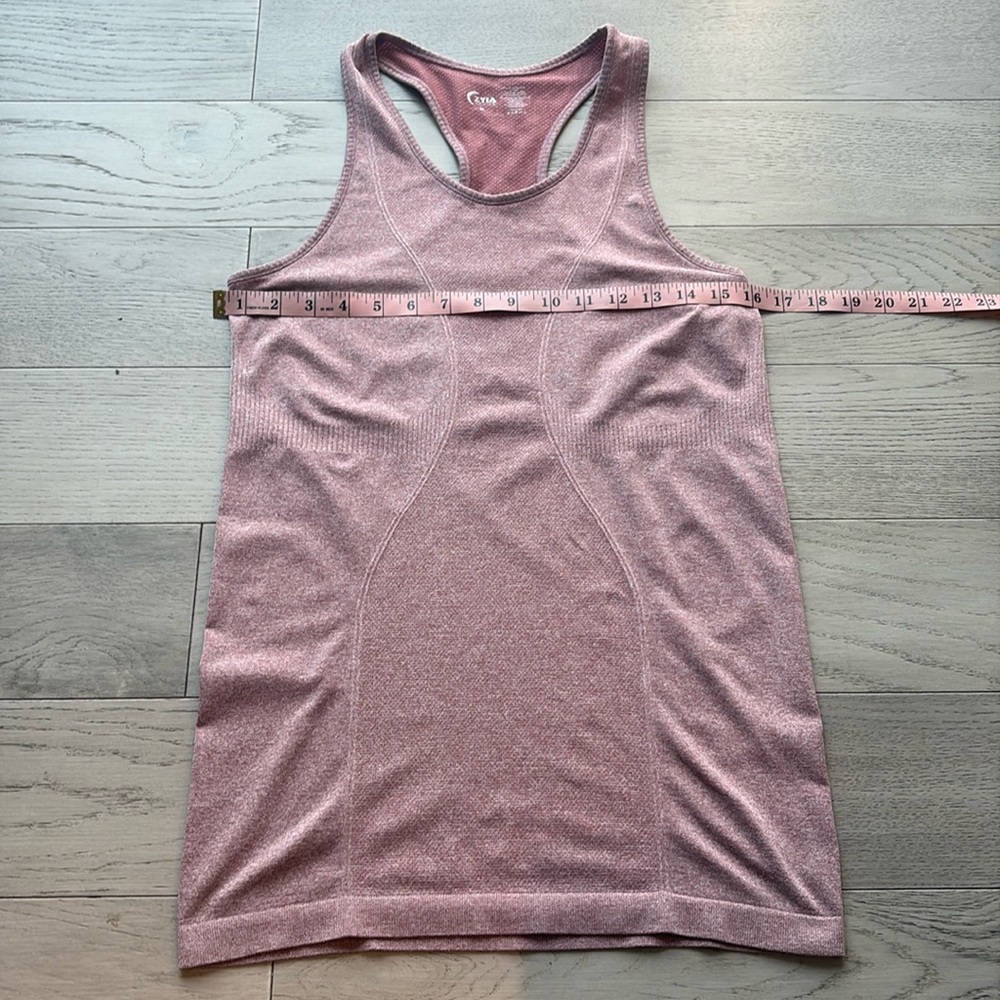 Zyia Active Poppy Charged Racerback Pink Tank Top Medium - Picture 6 of 8